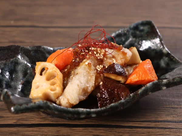 鱈と野菜の油淋ソース